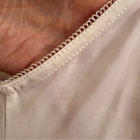 Zimmerman Spaghetti Strap V Neck Midi Slip lace trim Dress Cream / Ivory size 0 - Picture 6 of 16